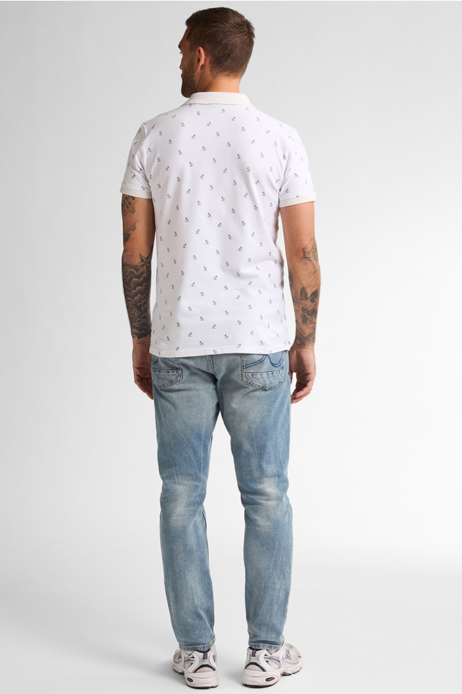 POLO MET PRINT M 1050 POL921 0000 BRIGHT WHITE